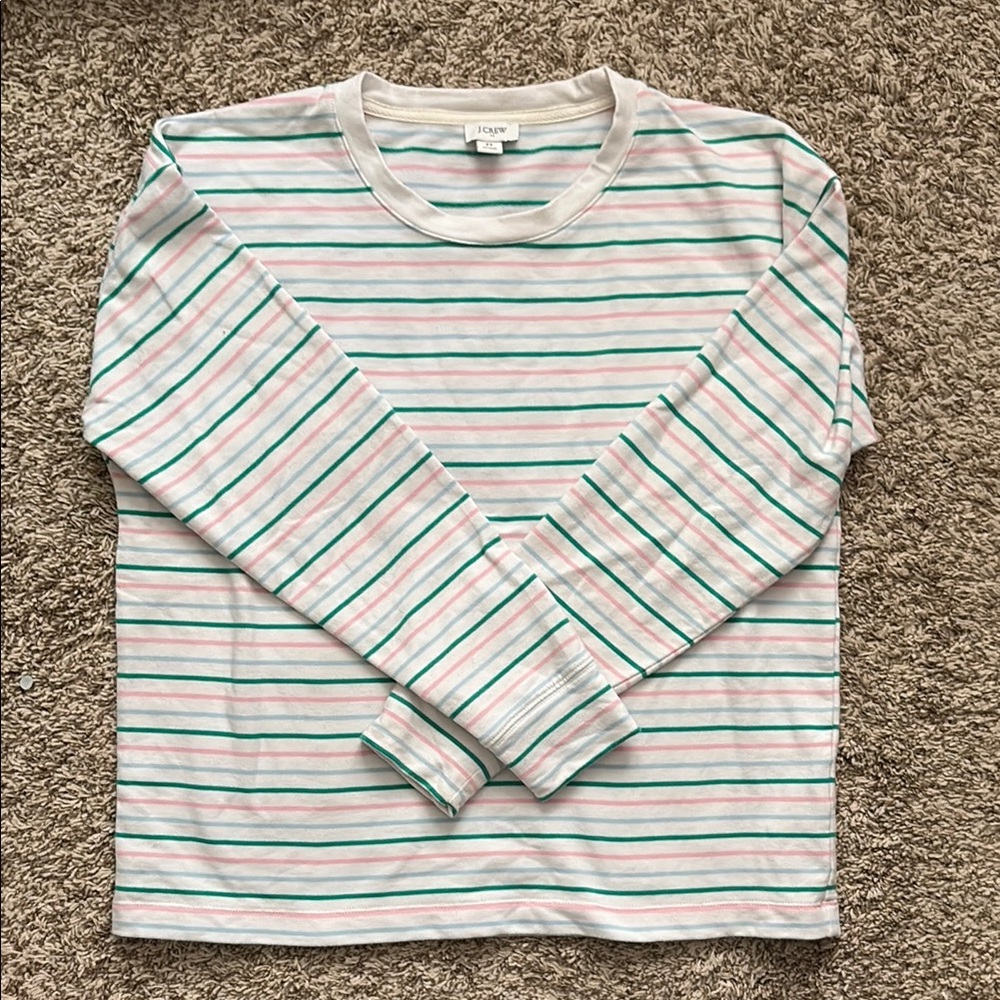 J. Crew Multicolor Striped Tee